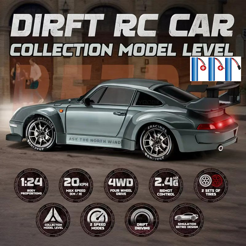 Rc Hobby World - Радиоуправляемая дрифт-машина 4WD 2,4 ГГц, 4x4,