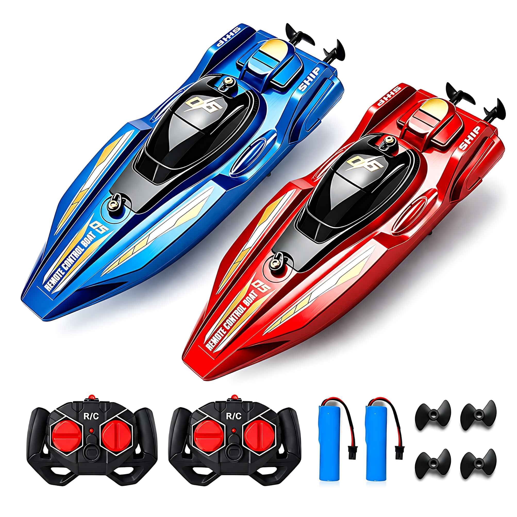 Rc Hobby Grade Boat - Набор из 2 радиоуправляемых скоростных лодок